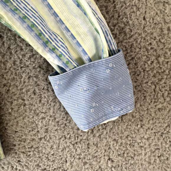 Robert Graham‎ Shirt Men's Medium Multicolored Button Up Flip Cuff 100% Cotton - Picture 10 of 15